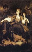 Sir Joshua Reynolds Sarah Siddons as the Traginc Muse Sweden oil painting artist